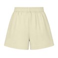 thumbnail image 4 of Bosfbaoi Women High Waisted Pleated Dress Shorts Casual Business Wide Leg Tailored Short Pants With Belt Pockets, 4 of 9