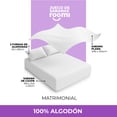 thumbnail image 4 of Juego de Sábanas Matrimonial roomi Algodón Premium Frescas y Suaves Color Blanco, 4 of 5