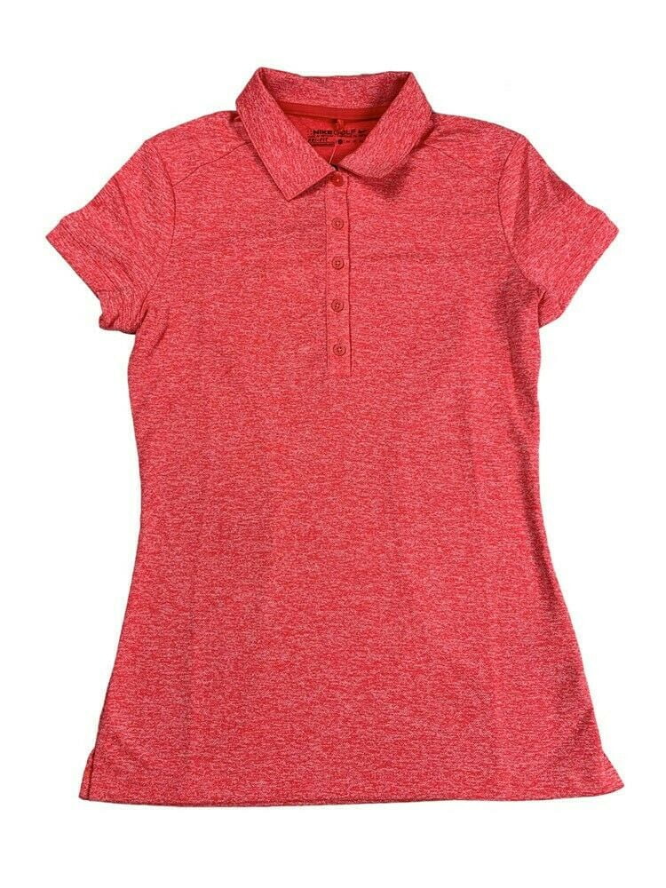 nike dri fit pink polo