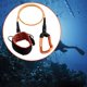 thumbnail image 3 of Freediving Lanyard Cuerda de buceo, portátil, Cuerda de seguridad, Cable de seguridad antipérdida para deportes , Accesorios de buceo, 3 of 9