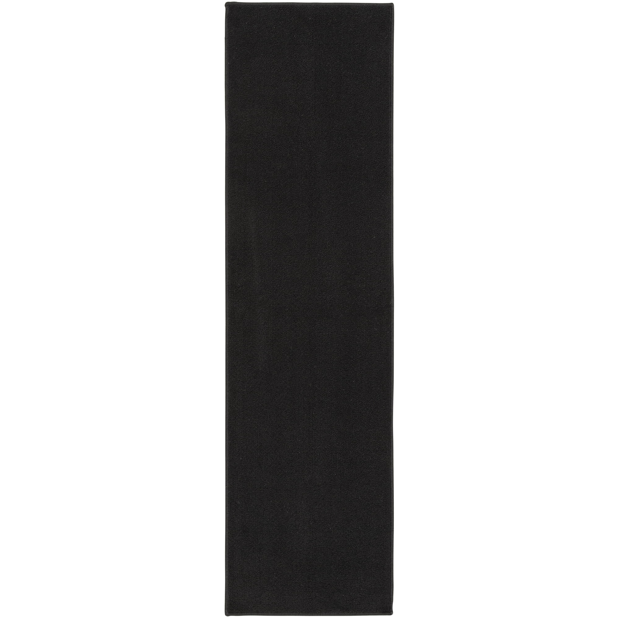 Mainstays Titan Durable Indoor Black Runner Rug, 20"x72"