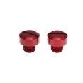 thumbnail image 1 of Unique Bargains 2pcs Universal M10x1.25 Motorcycle Left Side Mirror Hole Plugs Rearview Mirrors Caps Screws Red, 1 of 7