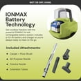 thumbnail image 4 of Sun Joe 24V Cordless Stainless Steel Wet or Dry Vacuum Kit, 5.3 Gallon, Green, 24V-WDV6000, 4 of 7