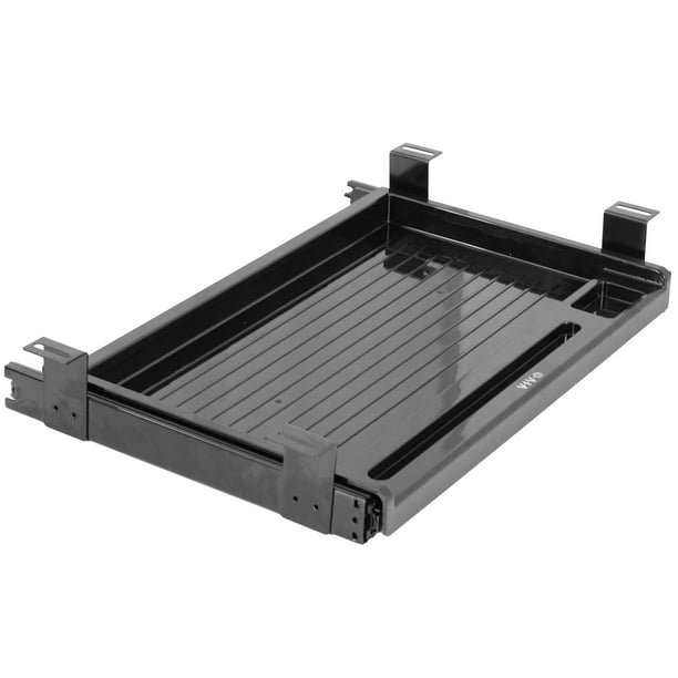 VIVO Black 17” Mounted Sliding Under Desk Slim Pullout Pencil Drawer