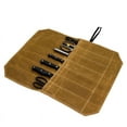 thumbnail image 4 of Bolsa portátil para cuchillos de picnic para acampar al aire libre, bolsa enrollable para cuchillos de cocina, bolsa de lona encerada portátil, bolsa de almacenamiento de utensilios de cocina, 4 of 5