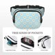 thumbnail image 5 of Fotbe Daisies Flowers Cangurera Cuadrada con Estampado de Doble Capa, Bolsa de Cintura Ajustable Mini para Hombres y Mujeres, 5 of 9
