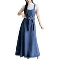 thumbnail image 2 of Women's Long Denim Elegant Strap Dress Casual Jumpsuit Comfortable Stylish Fashionable Boho Summer Outfit, 2 of 2
