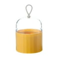 thumbnail image 2 of Soporte de esponja de maquillaje Colco portátil con tapa transparente y mango de silicona Amarillo, 2 of 8