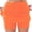 364-Orange, variant on LIIPEE Casual Shorts For Women Solid Color Elastic High Waist Sport Shorts Culottes With Pockets Female Trendy Vacation Shorts,Black,L