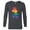 Charcoal Heather, variant on Disney Minnie Mouse Pride Classic Pose Rainbow Icon Fill - Long Sleeve T-Shirt for Men - Customized-White
