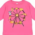 thumbnail image 4 of Inktastic Ferris Wheel with Snacks Boys or Girls Long Sleeve Toddler T-Shirt, 4 of 5