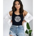 thumbnail image 3 of Lake Time Tank Top for Women and Teens Circle Graphic Summer Shirt for Adults Black Tank Top Large, 3 of 4
