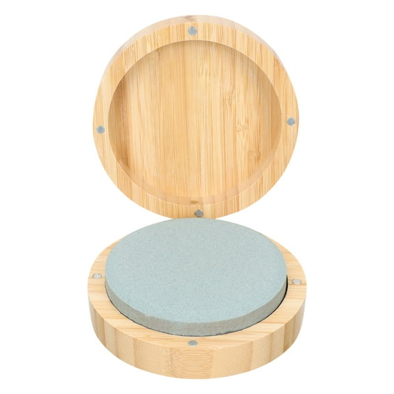 HEALEEP Whetstone Sharpener Tool Maintenance Gardening 1 Set 3.9X3.9X1.6In
