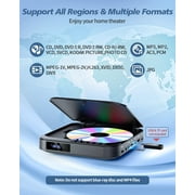 Mini DVD Player, Small DVD Player for TV with Remote, 1080P HD for Home , Support Usb/TF Card
