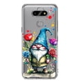 thumbnail image 1 of MUNDAZE LG Aristo 5/Phoenix 5/Risio 4 Étui de Téléphone Hybride Transparente Antichoc Gnome Rouge Violet Bleu Roses Jardin, 1 of 6