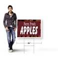 thumbnail image 4 of Farm Fresh Apples Yard Sign 5 Pack of 18 Inch x 24 Inch Single Sided Weatherproof Heavy-Duty Plastic with Stake | Local Produce, Orchard Promotions, Fresh Seasonal Fruit | Made in USA, 4 of 7