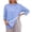 Sky Blue, variant on Shoulder Surgery Shirts for Women Long Sleeve Post Surgery Adaptive Clothing Tear Away Tops