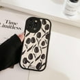 thumbnail image 4 of Phone Case for iPhone 14 Case Flower,Cute Fashion Black Oil Painting Floral Protective Shockproof Luxury Women Girl Case Design for iPhone 14 6.1 inches, 4 of 11