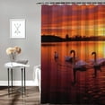 thumbnail image 2 of Fenyluxe Sunset Magic Pretty Shower Curtain Bathroom Decor Polyester Fiber Home Bathtubs Decoration with Hooks 60x72, 2 of 7