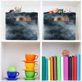 thumbnail image 6 of Yayeee Canvas Storage Basket with Handles for Shelves Fabric Bins Closet Organizer, Watercolor Sky Pattern, 6 of 8