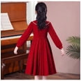 thumbnail image 4 of Robe Princesse Fille Automne Bébé Enfant Robe de Bal Manches Longues Robes Mariage Anniversaire Robe de Fête Vestidos Ado Enfants Vêtements, 4 of 7