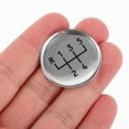 thumbnail image 3 of LOLIPPYY Car Manual Transmission Sticker Silver Drip Gel Car Gear Shift Decal 1Set, 3 of 8