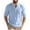 Light Blue, variant on BLCHUNen Long Sleeve Linen Shirts for Men Trendy Pullover Breathable Lightweight Quick Drying Casual Outdoor Beach Sports Fall Tops