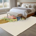 thumbnail image 4 of Spring Flowers Basket Area Rugs 5'x7', Washable Small Throw Rugs for Laundry Room Playroom, Vintage Colorful Floral Indoor Outdoor Rug Non-Slip Low Pile Carpet Runner Reversible Floor Mats, 4 of 8