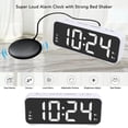 thumbnail image 4 of RelOje de Despertador Extra Fuerte Con Agitador de Cama, Pantalla Led Grande Vibrante Batir El Despertador Despertador Puerto USB POTENTE CON VIBRADOR CABLE CABLE PARA DURMIENTES, 4 of 7