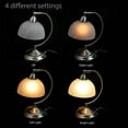 thumbnail image 4 of Elegant Designs Mini Modern Bankers Desk Lamp with Touch Dimmer Control Base Brushed Nickel, 4 of 7