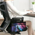 thumbnail image 2 of Jiueut Galaxy Wolf Wheelchair Side Bags for the Armrest Wheelchair Pouches with Pockets for Adults Wheelchair Side Pouches for Drinks and Glasses Wheelchair Arm Bag, 2 of 7
