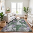 thumbnail image 7 of Addison Rugs Mayfield Premium Machine Washable Transitional Geometric Emerald Rectangle Rug, 2'6" x 3'10", 7 of 7