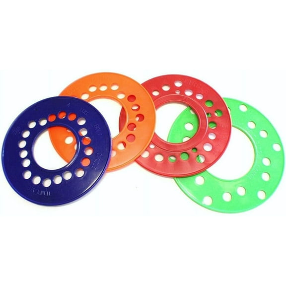 Set of 4 WHEEL BOLT PATTERN TEMPLATE TOOLS Measure Guides American & Import 4 5 6