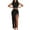 Black summer dresses for women, variant on Summer Saving Wycnly Summer Dresses for Women 2 Pieces Sexy Bodycon Slit Skirts Sets Drawstring Dresses 2024 Sleeveless Round Neck Solid Long Formal Dress Light Blue m