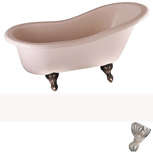 Barclay Acrylic Roll Top Claw Foot Tub 60"