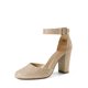 thumbnail image 1 of Zapatos de Tacón Cuadrado con Brillo Dorado Angela para Mujer de DREAM PAIRS, 1 of 7