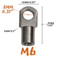 thumbnail image 1 of M6/m8 Female Thread 10mm Gas Spring Strut Lift Support Ball Stud Socket Joint Bearing End Fitting Connectors Replacement Qty(4), 1 of 1