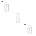 thumbnail image 4 of Xingzhi Distributeur de Pompe à Pression Vide Récipient de Stockage Rechargeable Flacon Transparent Boîte de Manucure 150ml 3Ensemble, 4 of 6