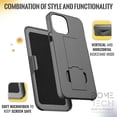 thumbnail image 6 of Rome Tech for Apple iPhone 13 Mini 5.4" (2021) Shell Holster Combo Case - Black, 6 of 7