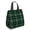 Green and Black, variant on Green and Black Checkered Pattern Insulated Lunch Bag for Women Men, Large Portable Soft Cooler Tote, Thermal Food Storage Bag with Pearl Cotton, 8.66L, 8.75"x5.75"x9.5"