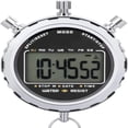 thumbnail image 1 of Cronómetro digital, pantalla LCD grande de mano, alarma diaria resistente al agua, temporizador de precisión de 1/100 segundos para fútbol, deportes, entrenamiento, 1 of 5