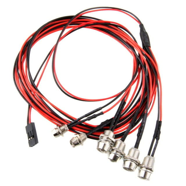 Lámpara de faro de 6 piezas para camión de coche RC