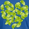 thumbnail image 3 of CafePress - Ginkgo Leaf Heart Men's Fitted T Shirt (Dark) - Men's Fitted T-Shirt, 3 of 4