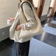 thumbnail image 1 of 2X Bolsos de Hombro de Mujer de Moda Bolso de Paja Tejido de Mimbre Bolsos de Diseño Bolso de Gran Capacidad Bolso Beige, 1 of 10