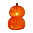 thumbnail image 2 of Halloween Pumpkin Decorations Light Up Jack O Lantern Stacked Halloween Pumpkins for Porch Outdoor Halloween Decor for Home Plastic Lighted Halloween Lantern for Front Yard, 2 of 6