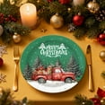 thumbnail image 2 of Tumao Christmas Plates Set 9 inch Christmas Party Supplies Decorations, Red Green Merry Christmas Party Tableware Set for Family, 60 Pcs, 2 of 7
