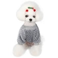 thumbnail image 6 of KBOOK Pet Clothes Dog Cat Knitted Sweater Puppy Sweater Autumn and Winter Warm Clothes for Small Medium Large Dog Cat(Gray,S), 6 of 6
