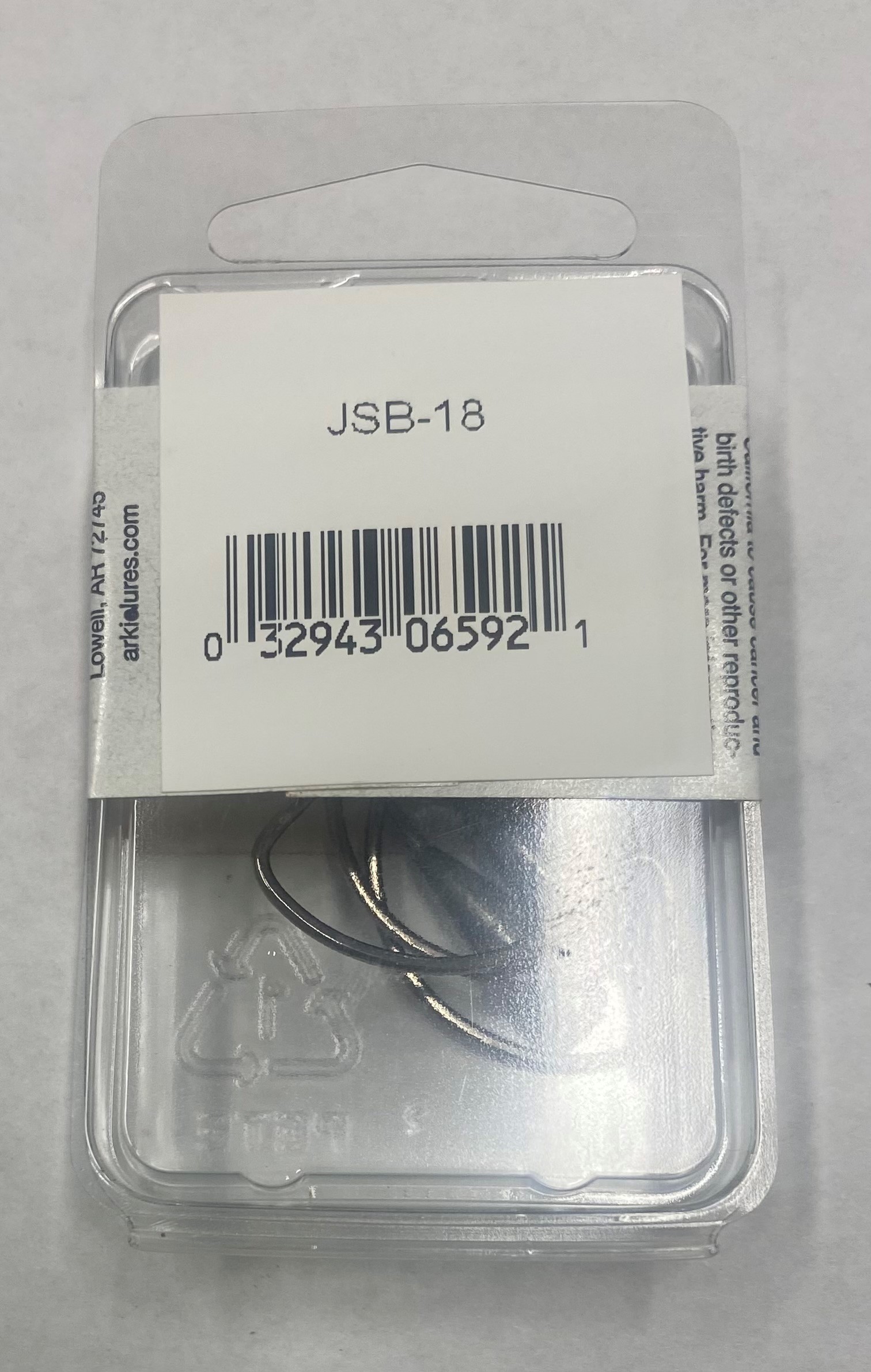 Arkie Lures Jerk & Stick Bait Jig Head, Black Nickel Size 1/8 oz.