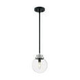 thumbnail image 5 of 60/7131-Nuvo Lighting-Axis-1 Light Pendant in Industrial Style-7.75 Inches Wide by 10.25 Inches High-Matte Black/Brushed Nickel Finish, 5 of 5