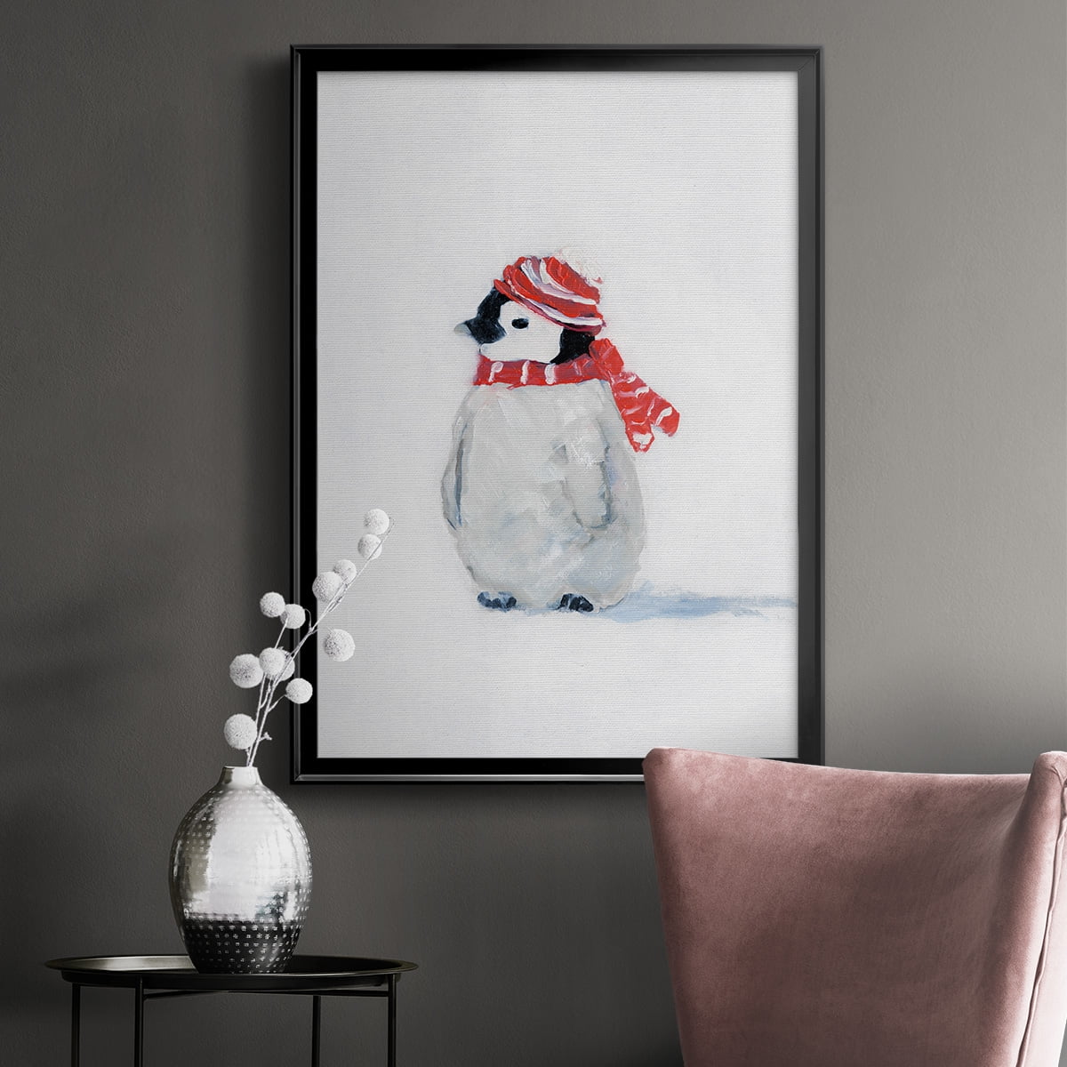 Penguin Play II Premium Classic Framed Print - Ready to Hang